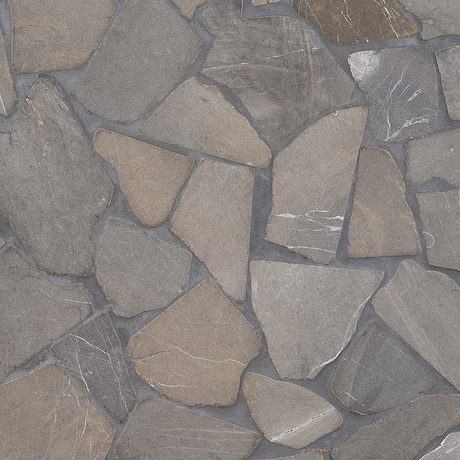 Nature Flagstone Jumbo Java Gray Honed Marble Mosaic