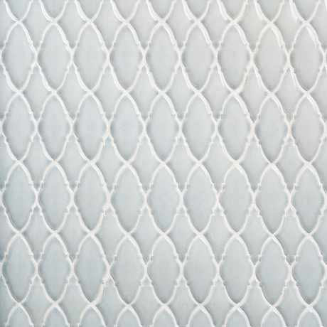 Nabi Valor Arctic Blue 2x4 Crackled Glossy Glass Mosaic Tile