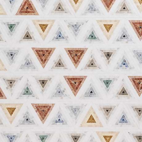 Ako Multicolor Mix 5" Triangle Micro Mosaic Tile