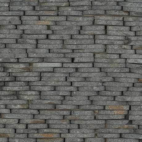 Nature Stacked Lava Gray Honed Natural Stone Mosaic