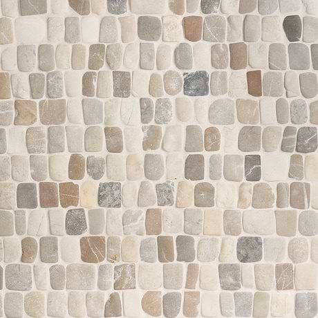 Nature Pathway Lombok Beige 2" Natural Stone Mosaic Tile