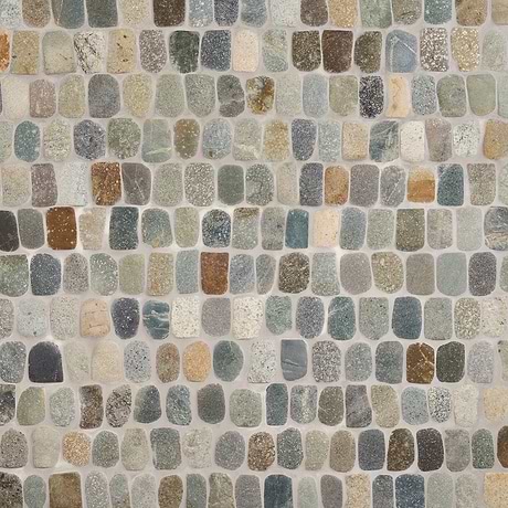 Nature Pathway Sumatra Blend Multicolor 2" Natural Stone Mosaic Tile