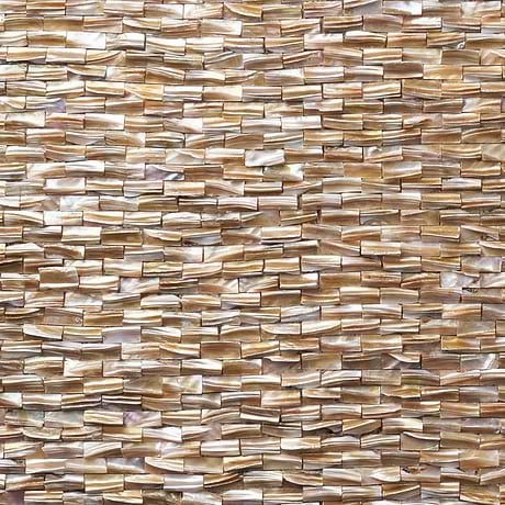 South Seas Brown 1x1 3D Polished Pearl Mosaic