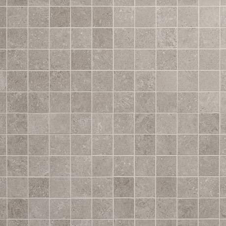 Saint Remy Grigio Gray 3D Textured Veining 2x2 Limestone Look Matte Mosaic Tile