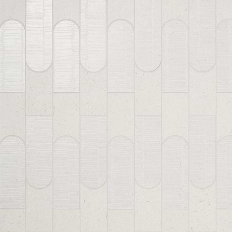 Hikari Tokyo Chalk White Textured Matte Porcelain Mosaic Tile