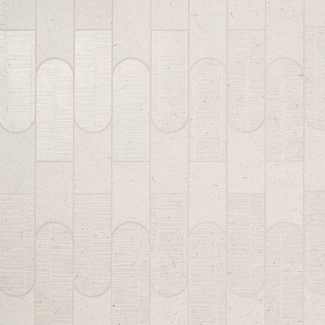 Hikari Tokyo Paper Cream Textured Matte Matte Porcelain Mosaic Tile