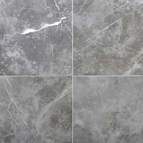 Marble Tech Grigio Imperiale Gray 24x24 Polished Porcelain Tile