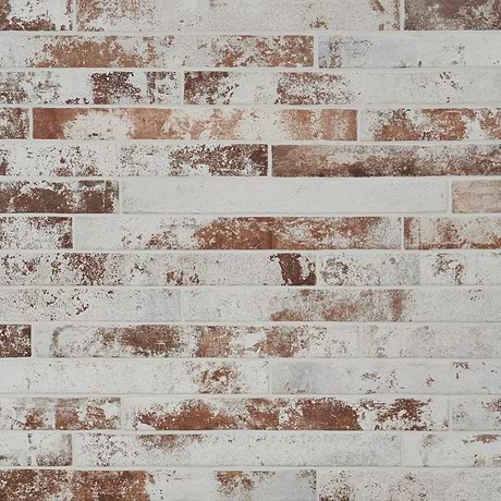 English Brick White 2x18 Matte Porcelain Tile