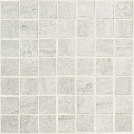 Basic Travertine Cotton White 2x2 Matte Porcelain Mosaic