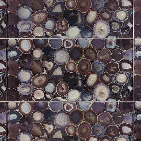 Agate Glass Wisteria Purple 18x36 Polished Glass Tile