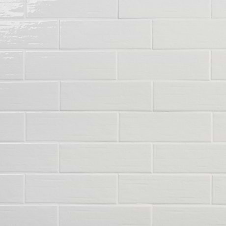 Kiln White 3x9 Polished Porcelain Subway Tile