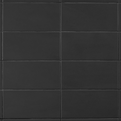 Maddox Charcoal Black 4x8 Matte Ceramic Subway Tile by Stacy Garcia