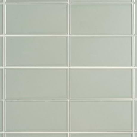 Maddox Frame Mineral Green 4X8 Matte Ceramic Subway Tile by Stacy Garcia