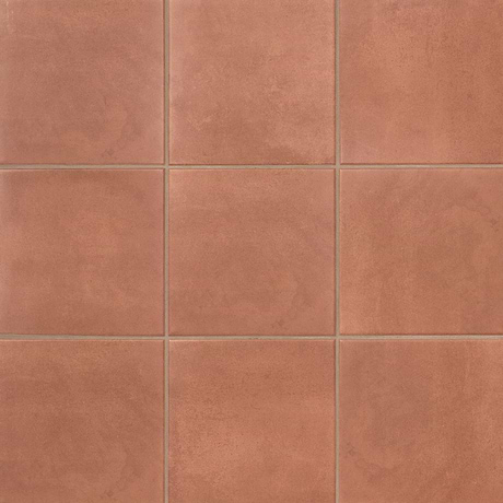 Art Geo Terracotta 8x8 Matte Porcelain Tile by Elizabeth Sutton