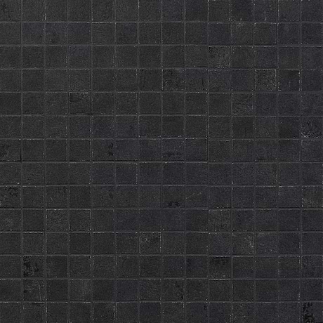 Portrait Black 1x1 Matte Porcelain Mosaic