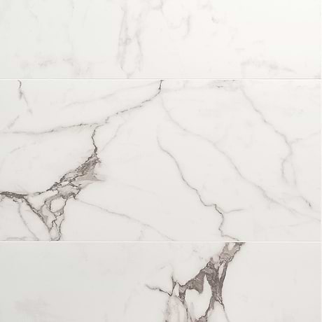 DreamStone Statuario Venato White 12x24 Polished Porcelain Tile