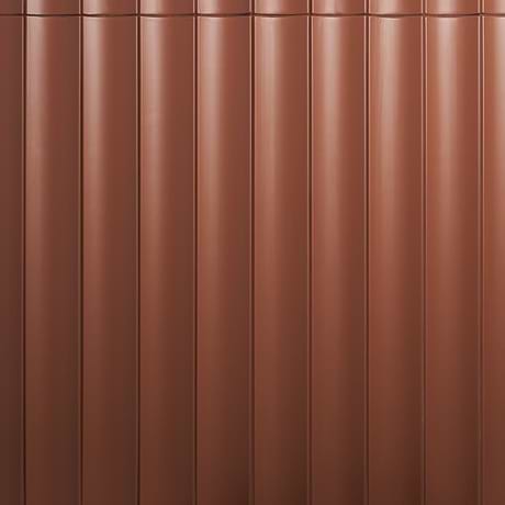 Roller Fluted Column Terracotta 4x36 3D Handmade Matte Ceramic Tile