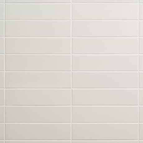Roller White 3x11 Matte Porcelain Subway Tile