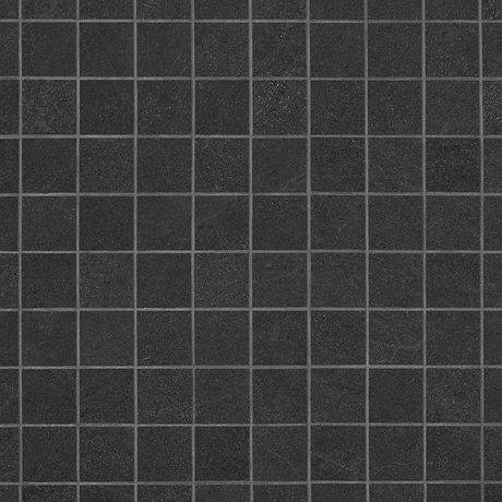Era Charcoal Black 2x2 Limestone Look Matte Porcelain Mosaic Tile