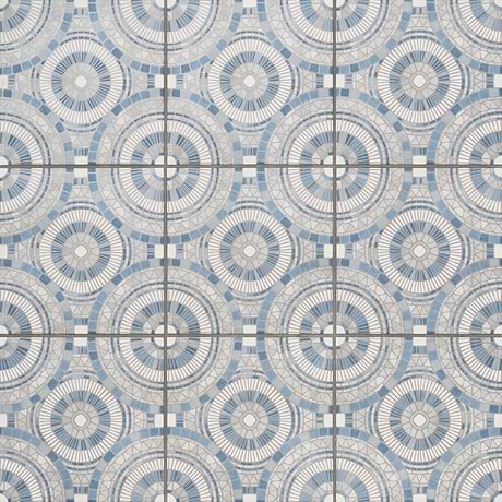 Basilico Azul Blue 8x8 Matte Porcelain Tile