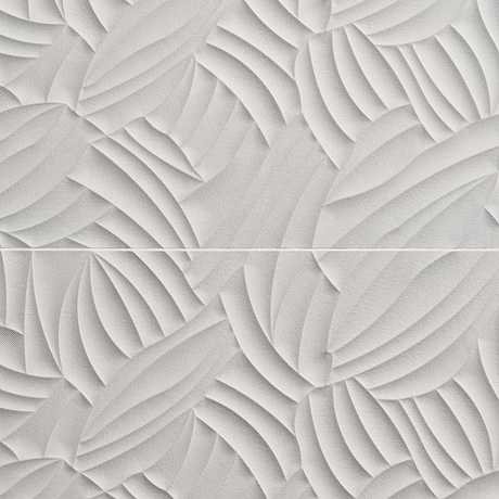 Wonderland Garden White 12x36 3D Polished Ceramic Tile