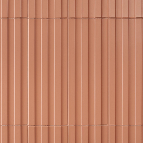 Bariano Terracotta 6x16 Fluted 3D Matte Porcelain Tile