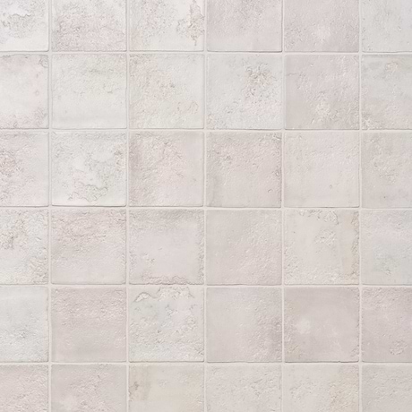 Navari White 5x5 Textured Matte Ceramic Tile