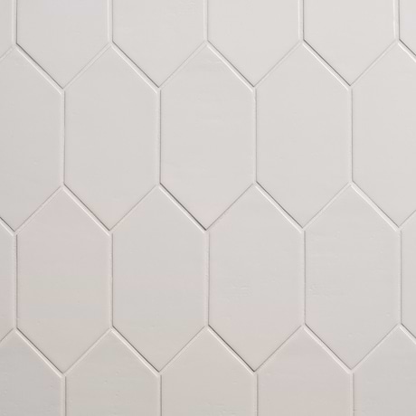 Morocco Blanco White 4x8 Picket Glossy Porcelain Tile