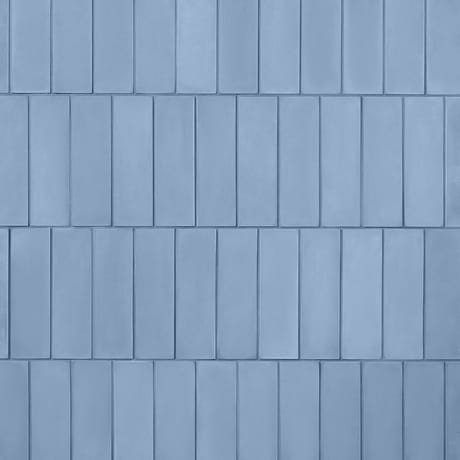 Color One Moon Blue 2x8 Matte Cement Subway Tile