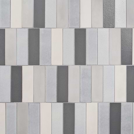 Color One Cloud Blend Gray 2x8 Cement & Lava Stone Subway Tile