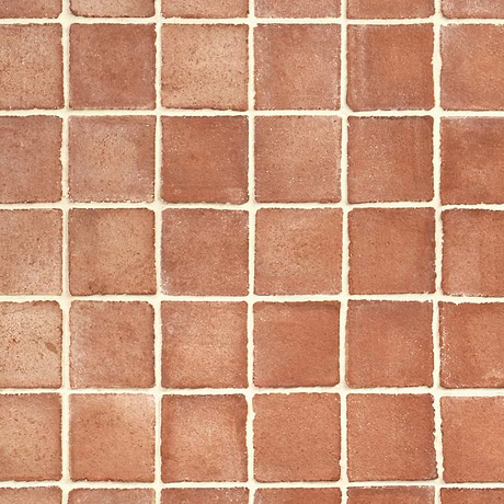 Terra Villa Presealed Genuine Terracotta Red 4x4 Matte Terracotta Tile