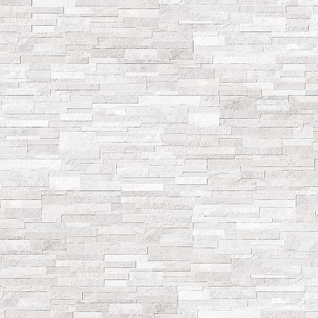 Rugged Stacked Cold White 6x24 3D Matte Porcelain Tile