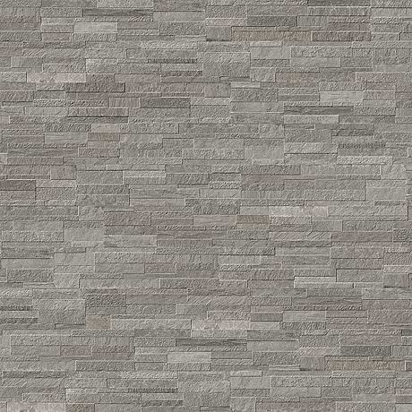Rugged Stacked Bluestone Tumbled Gray 6x24 3D Matte Porcelain Tile