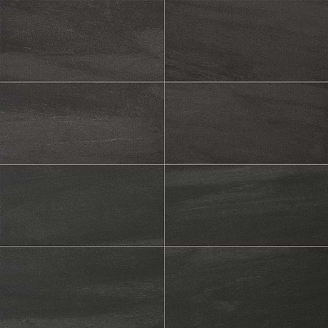 Karo Black 12x24 Matte Porcelain Tile