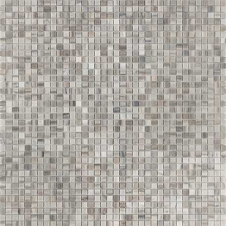 Skyline Gray 1x1 Honed Marble Mosaic Tile