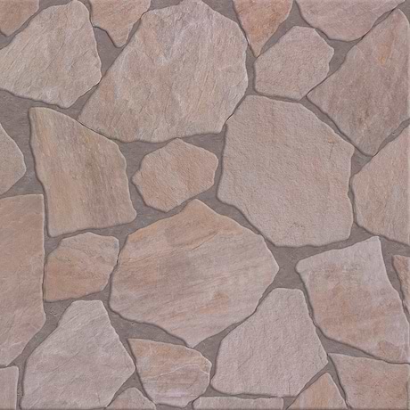 Pathstone Beige Textured Matte Porcelain Flagstone Tile