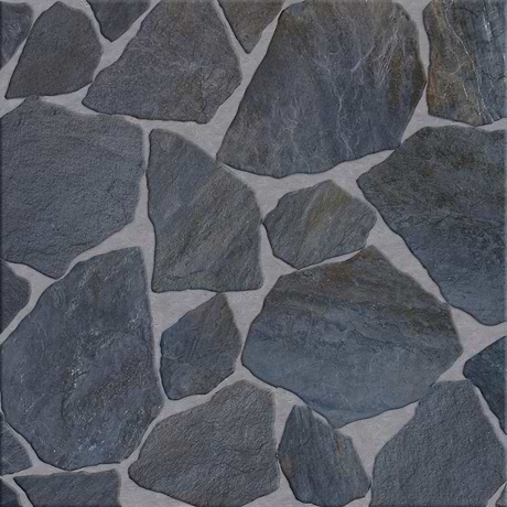 Pathstone Grafito Gray Textured Matte Porcelain Flagstone Tile