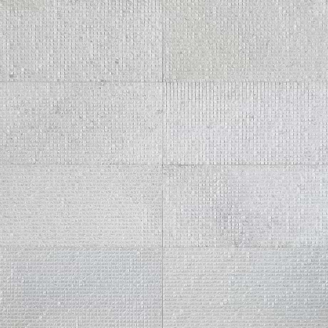 Rakestone Carved Cube Bianco Ice White 12x24 3D Honed Marble Tile