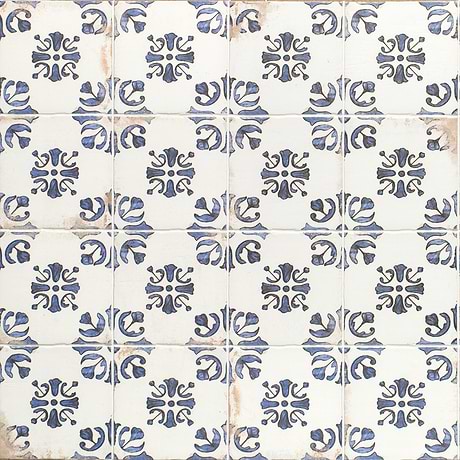 Saltillo Bell Blue 9x9 Matte Porcelain Tile