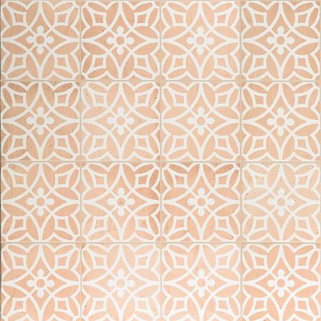Saltillo Flora Terracotta 9x9 Matte Porcelain Tile