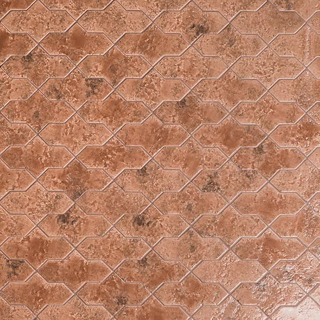 Greta Cruz Sunset Terracotta 5x8 Glossy Textured Porcelain Tile