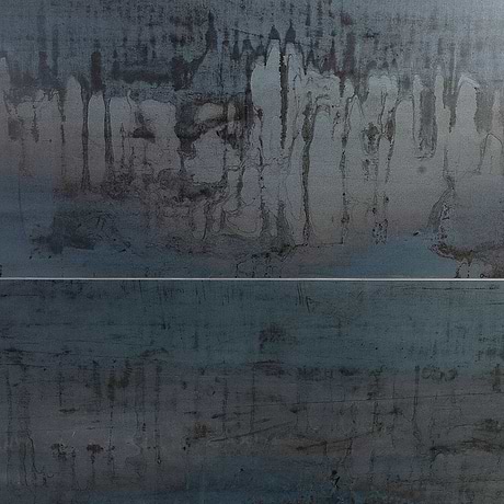 Inspira Metallic Blue 24x48 Matte Porcelain Tile by Angela Harris