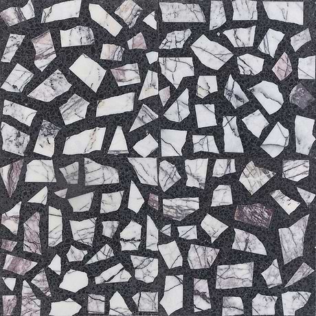 True Terrazzo Lilac Gray 16x16 Honed Terrazzo Tile