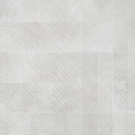 Stoneside Linen Warm Gray Chevron 12x36 Matte Ceramic Tile