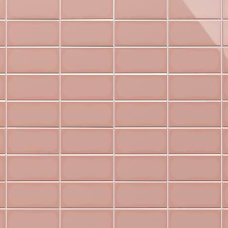 Park Hill Pink 3X6 Polished Porcelain Subway Tile