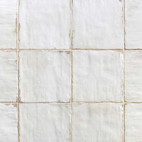 Dunmore Blanco White 8X8 Polished Ceramic Tile by Angela Harris