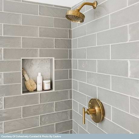 Santa Monica Gray 4X12 Polished Ceramic Subway Tile