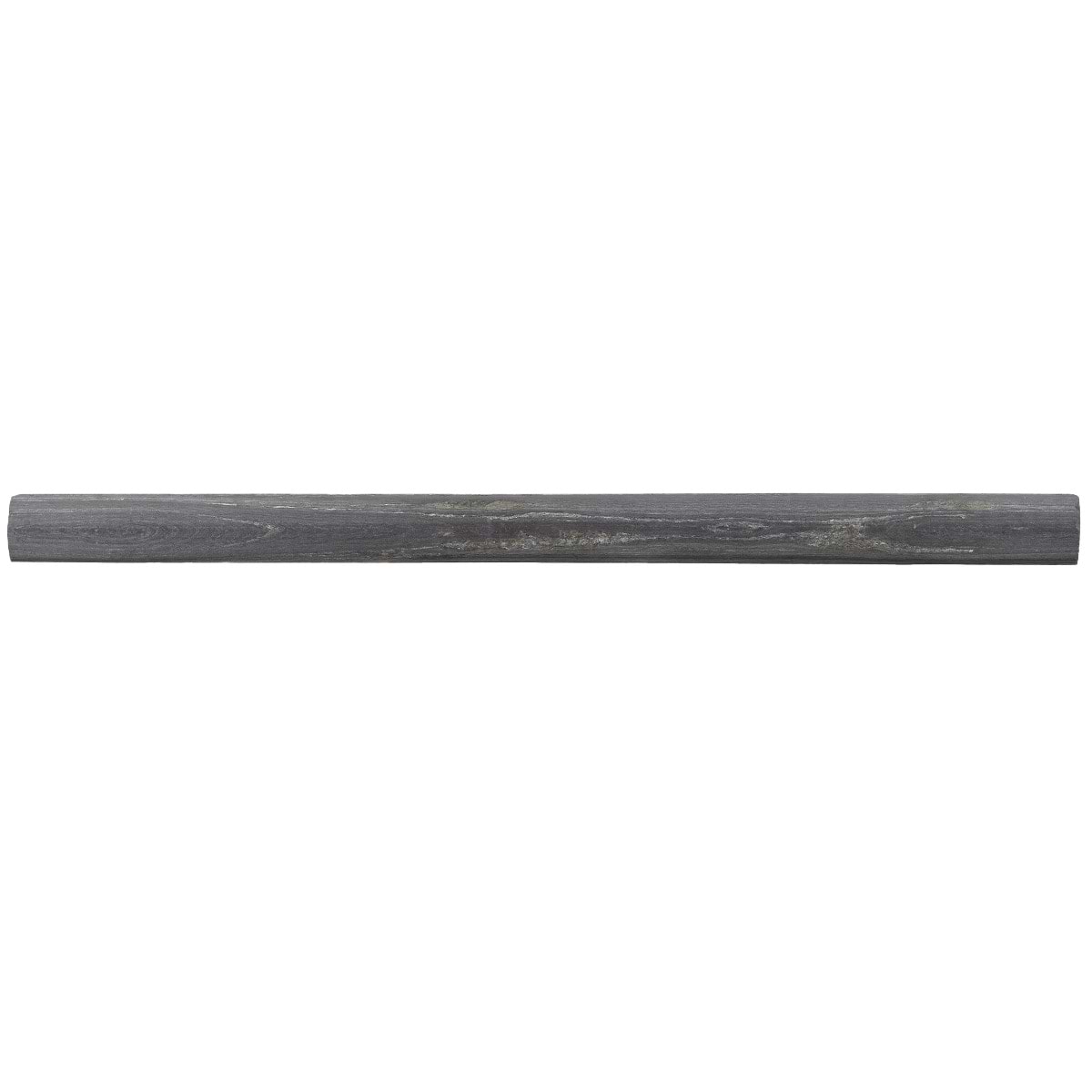 INDIA BLACK Black 0.75x12 Honed Slate Pencil Liner