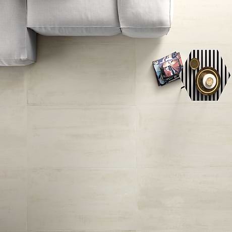 Instinct Warm White 12x24 Concrete Look Matte Porcelain Tile