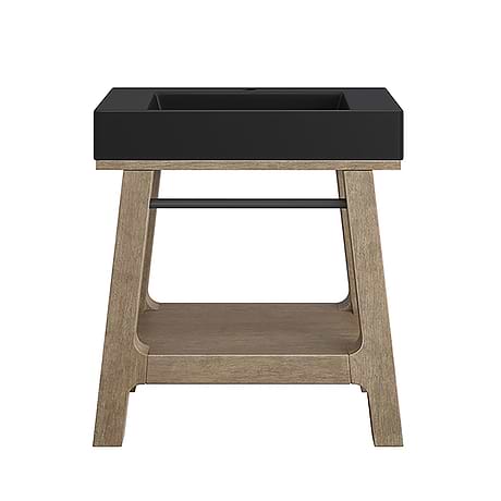 Auburn Weathered Brown 32" Single Vanity with Black Top by JMV